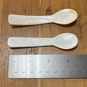Set of Two Mother of Pearl Caviar Spoons